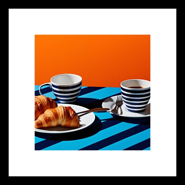 Plakat 20x20cm Croissanty zdjęcie 3