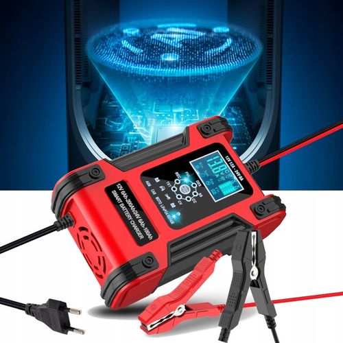 Prostownik SAMOCHODOWY AUTOMATYCZNY Z FUNKCJĄ NAPRAWY AKUMULATORÓW 12V 24V na Arena.pl