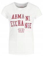 Armani Exchange Koszulka 6GYTAC YJ73Z 1000 Biała Slim Fit L