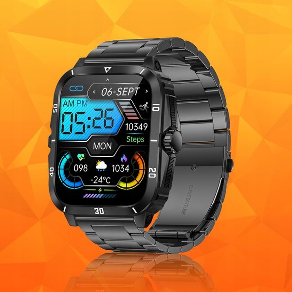 Smartwatch Zegarek Męski Wodooporny PL Menu Rozmowy Smart Watch 3 Paski zdjęcie 8