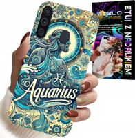 ETUI DO SAMSUNG GALAXY A21 - ZNAK ZODIAKU, WODNIK, ASTRONOMIA PLECKI