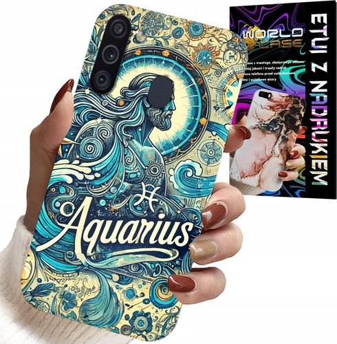 ETUI DO SAMSUNG GALAXY A21 - ZNAK ZODIAKU, WODNIK, ASTRONOMIA PLECKI na Arena.pl