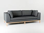 Sofa 3 osobowa rozkładana AMBIENT WOOD - tkaniny do wyboru!