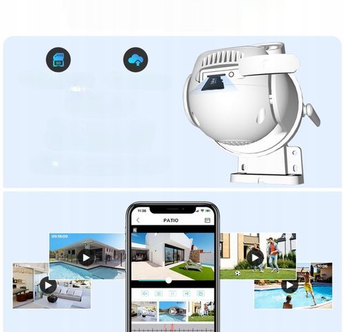 PODWÓJNA KAMERA WIFI IP SMART 8MP ALARM DETEKCJA iCSee na Arena.pl