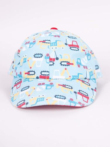 Czapka z daszkiem bejsbolówka dziecięca pojazdy seledynowa 42-46 na Arena.pl