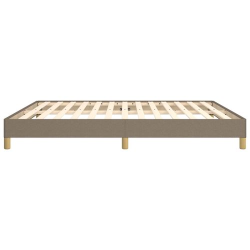 Rama łóżka bez materaca, taupe, 180x200 cm, obita tkaniną na Arena.pl