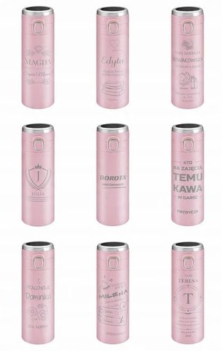 Kubek Termiczny z Grawerem Termos Smart Wyświetlacz 400ml Prezent dla Mamy na Arena.pl