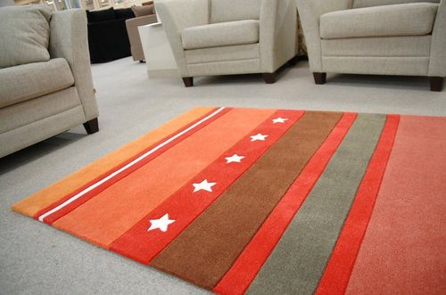 Dywan AKRYL STAR czerwony na Arena.pl