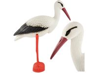 Bocian ptak stojący duży jak żywy figurka 82cm