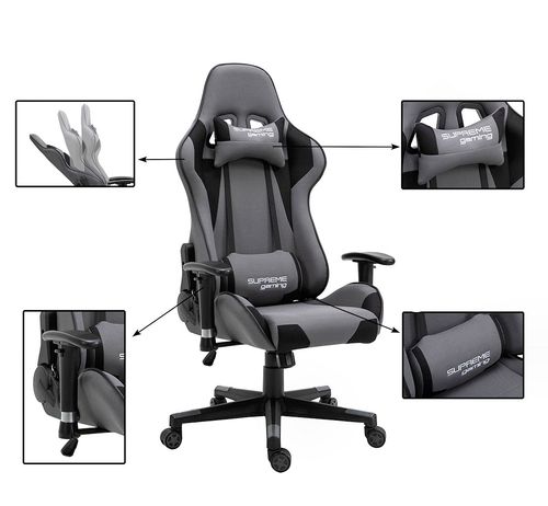 fotel gamingowy extreme  playmaker gray/black na Arena.pl