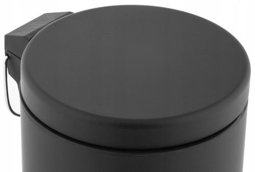 Kosz na śmieci 3L do łazienki toalety WC ŚMIETNIK SOFT CLOSE czarny LOFT na Arena.pl