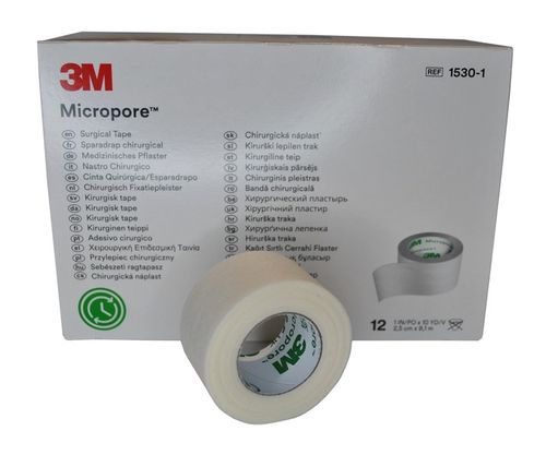 PRZYLEPIEC MICROPORE 3M 2,5cm x 9,1m 12SZT na Arena.pl