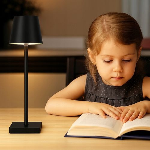 ELEGANCKA NOWOCZESNA BEZPRZEWODOWA LAMPKA NOCNA DOTYKOWA LED USB 3 na Arena.pl