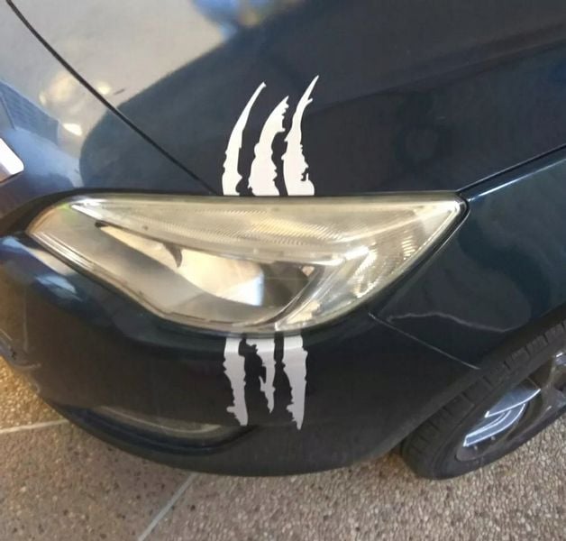 Nalepa biała pazury zadrapanie ślad Bestii scars zdjęcie 3