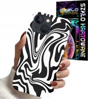 ETUI DO IPHONE 13 - ABSTRAKCJA ZEBRA MODNE WZORY DLA KOBIET +SZKŁO