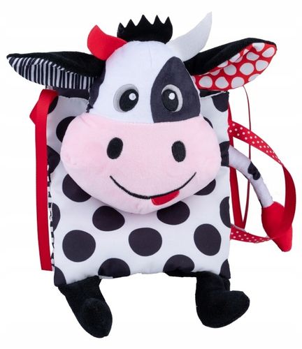 BaliBaZoo KSIĄŻECZKA HARMONIJKA KRÓWKA sensoryczna do łóżeczka dwustronna na Arena.pl