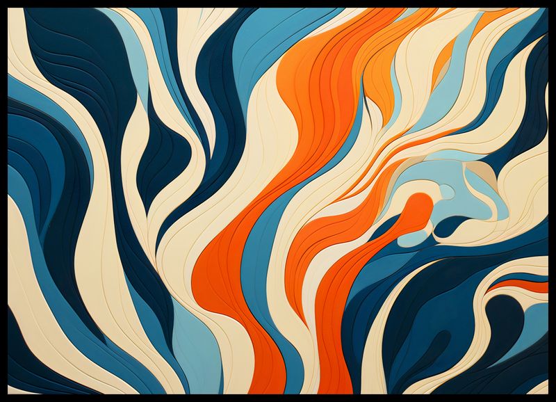 Plakat 70x50cm Oceaniczne Fale zdjęcie 2