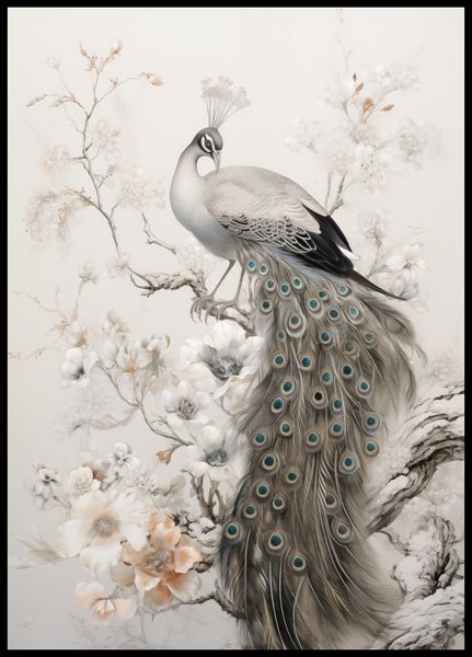 Plakat 64x90cm Pawia Gracja zdjęcie 2