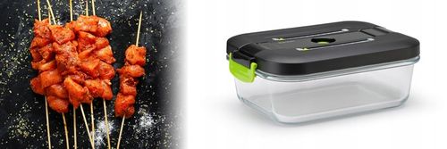 Szklane pojemniki próżniowe na żywność 1,5L 0,65L do zgrzewarki NutriZein na Arena.pl