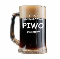 duży KUFEL do Piwa na PREZENT z GRAWEREM napisem