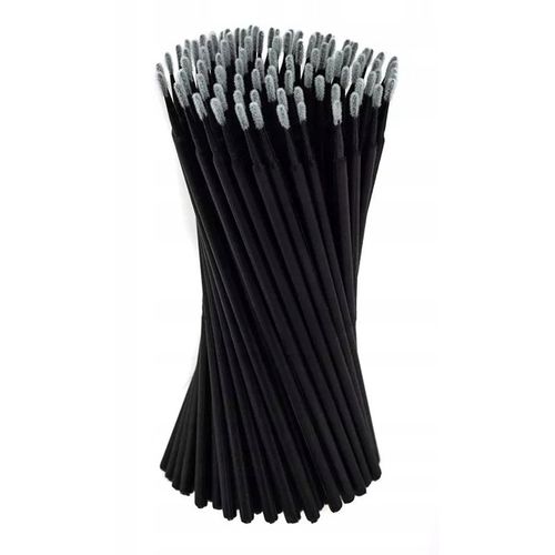 MIKRO APLIKATORY DO RZĘS BEZWŁÓKIENKOWE W TUBIE MICROBRUSH CZARNE 100 sztuk na Arena.pl