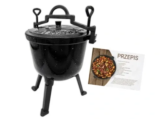 Kociołek żeliwny EMALIOWANY Meyerhoff MARMUREK 10l zdjęcie 12