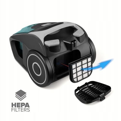 Odkurzacz BEZWORKOWY cyklonowy domowy HEPA Ideal 700W Mały Mocny Lekki 1,5L na Arena.pl