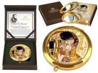 Lustereczko - G. Klimt, Pocałunek (kremowe tło, CARMANI)