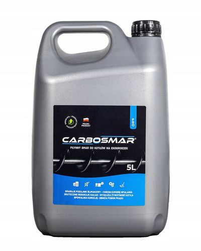 CARBOSMAR PŁYNNY SMAR 5L ŚRODEK DO KOTŁA PIECA Z PODAJNIKEM NA EKO GROSZEK na Arena.pl