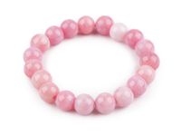 Bransoletka na gumce szklane koraliki