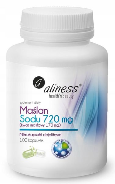 Aliness Maślan Sodu 720 mg kwas masłowy zdjęcie 1