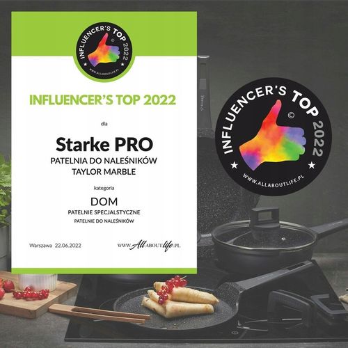PATELNIA Indukcja do NALEŚNIKÓW MAŁA Starke Pro Taylor Marble 25 cm na Arena.pl