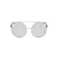 okulary lustrzane over&amp;over - srebrne ok83wz4