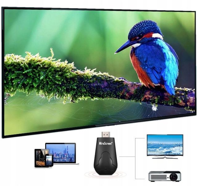 MiraScreen K4 czarny 2.4GHz AirPlay MiraCast DLNA zdjęcie 4