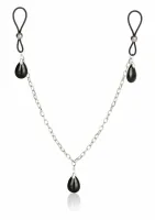 nonpierce nipple chain jewelry silikonowe pętle i ozdobne kryształy