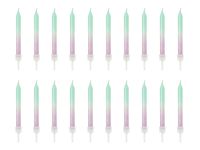 Świeczki urodzinowe na tort ombre urodziny syrenka