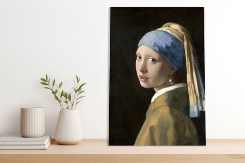 Obraz 60x90cm  Dziewczyna z Perłą, Vermeer Vintage do Salonu na Arena.pl