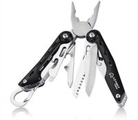 Multitool AZYMUT Turon, 10 narzędzi, karabinek, kabura