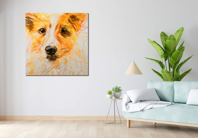 Obraz 100x100cm Uroczy Gość zdjęcie 2