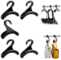 Wieszak plastikowy zestaw 5 szt czarny na torebki torby do szafy wieszaki