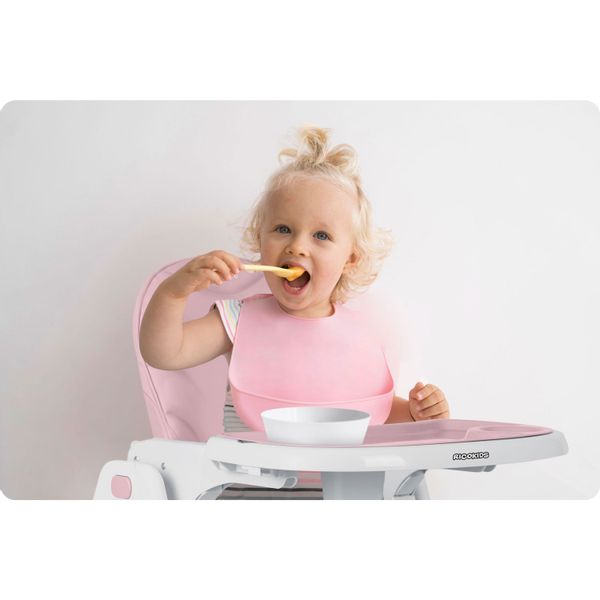 Krzesełko do karmienia Ricokids Tulo różowe zdjęcie 8
