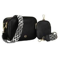 listonoszka damska ze skóry ekologicznej z odpinaną portmonetką - rovicky