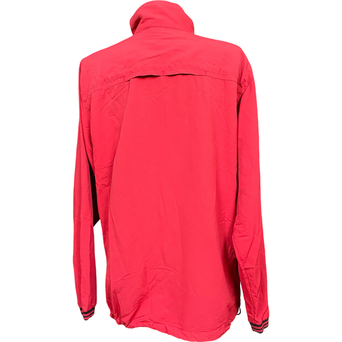 Damska Kurtka Golfowa Rozpinana Sportowa Vintage Czerwona L Nylon Poliester na Arena.pl