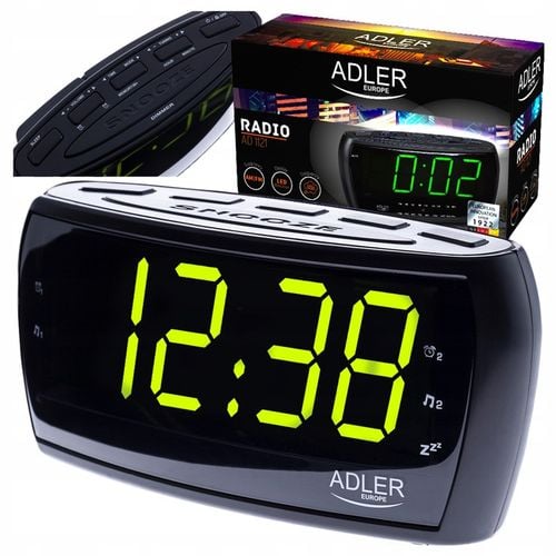 Radio sieciowe Radiobudzik Budzik Zegar AM, FM Adler AD1121 na Arena.pl