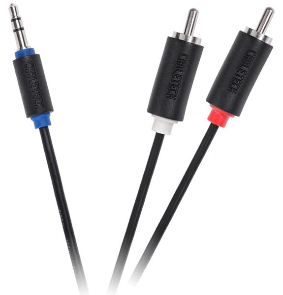 Kabel Jack 3.5-2RCA 5m Cabletech standard zdjęcie 1