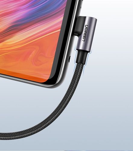 Kątowy kabel USB-C UGREEN 3A Quick Charge 3.0 1m na Arena.pl