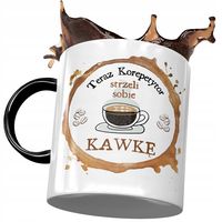 Kubek Czarny Dla Korepetytora Strzeli Sobie Kawkę Z Nadrukiem Ze Zdjęciem