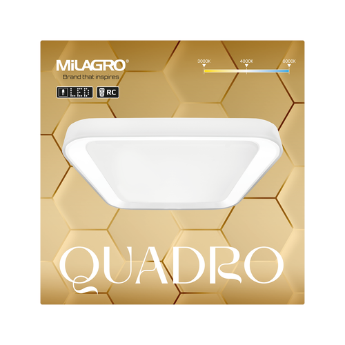 Plafon Quadro Biały 38W na Arena.pl
