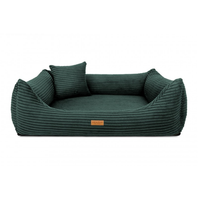 Ortopedyczne legowisko RIMINI butelkowa zieleń  S – Pianka VISCO MEMORY