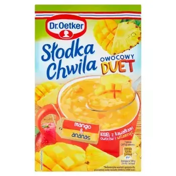 DR OETKER KISIEL SŁODKA CHWILA DUET MANGO ANANAS 32G zdjęcie 1